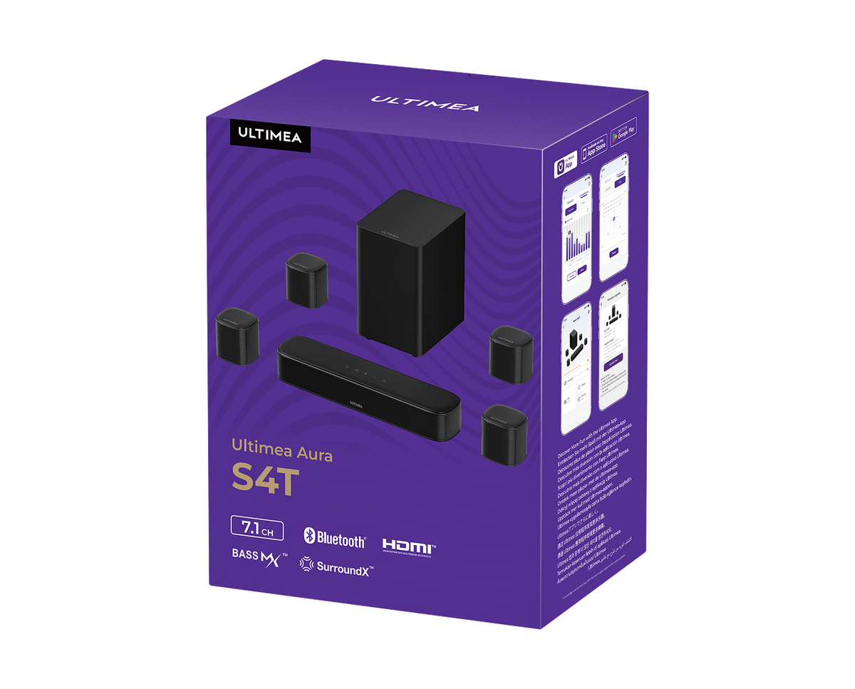 Barra de sonido Aura S4T 7.1 con control por aplicación